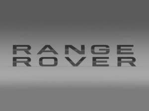 range rover lettering logo 3D Model