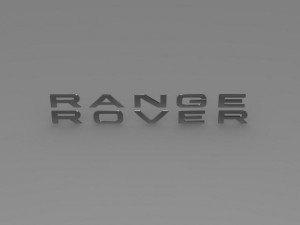 range rover lettering logo 3D Model
