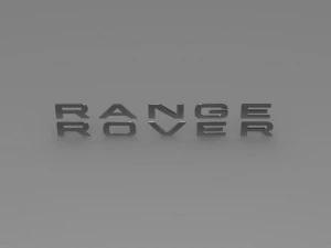 range rover lettering logo 3D Model