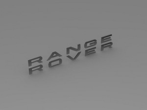 range rover lettering logo 3D Model