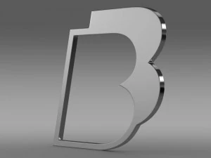 logo bb Modello 3D