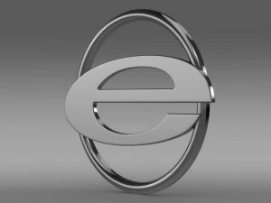 logo automobilistico smeraldo Modello 3D