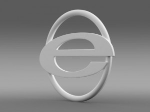 emerald automotive logo 3D 모델