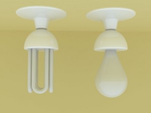 fluorescent bulb light Modelo 3D