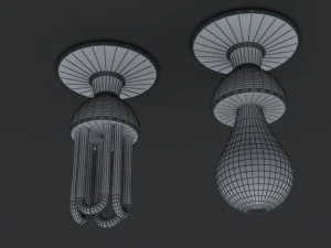 형광등 3D 모델