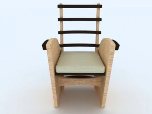 modern chair max c4d 3ds 3D Model