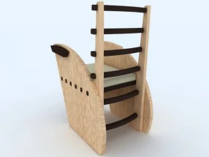 modern chair max c4d 3ds 3D Model