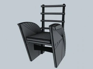 modern chair max c4d 3ds 3D Model