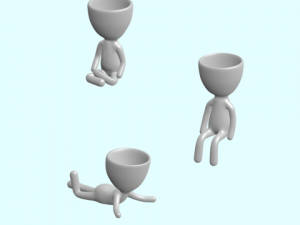 pose planter pack 1 3D-Druckmodell
