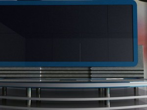 virtual 3d tv studio Modèle 3D