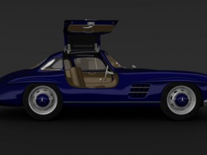 mercedes benz 300sl gullwing 3D Model