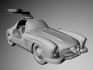 mercedes benz 300sl gullwing 3D Model