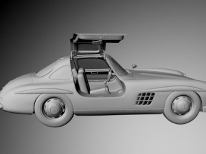 mercedes benz 300sl gullwing 3D Model