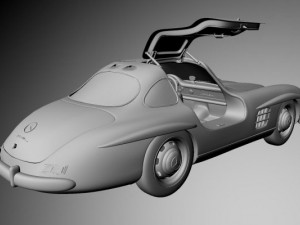 mercedes benz 300sl gullwing 3D Model