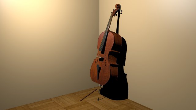 cello Modèle 3D .c4d .max .obj .3ds .fbx .stl .blend 