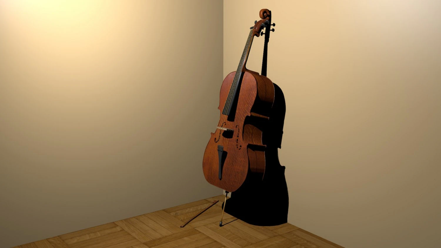 cello 3D Model .c4d .max .obj .3ds .fbx .stl .blend