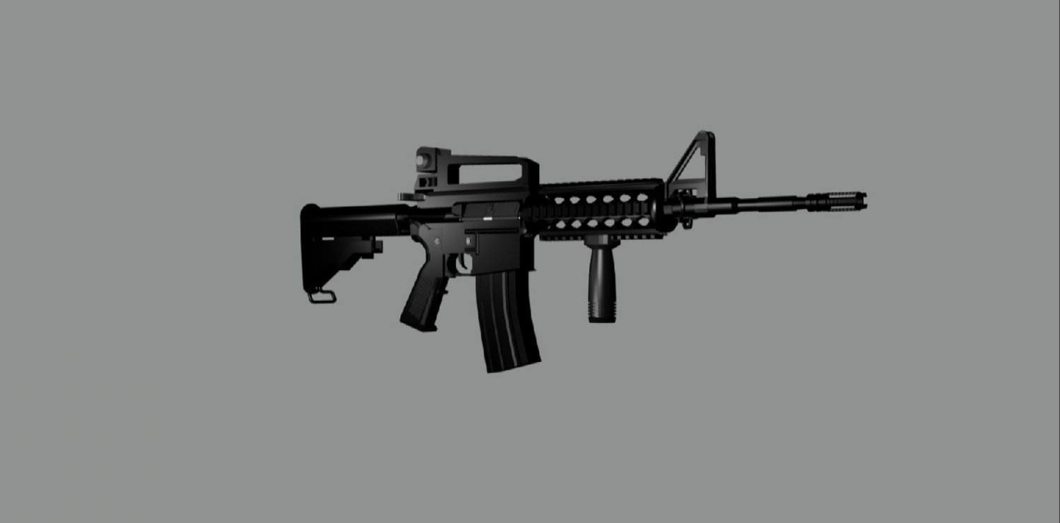 M4 Carbine 3d Model In Assault Rifles 3dexport