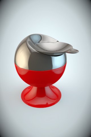 ashtray pop 3D Модель .c4d .max .obj .3ds .fbx .stl .blend 