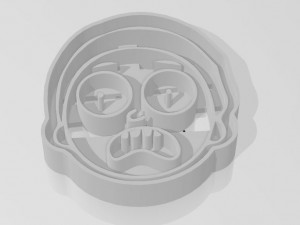 cortador de galletas morty Modello 3D