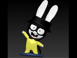 加斯帕兔 3D 打印模型