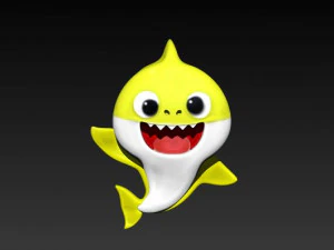 赤ちゃんサメ 3Dプリントモデル