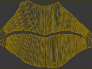 lip wall art Modello 3D