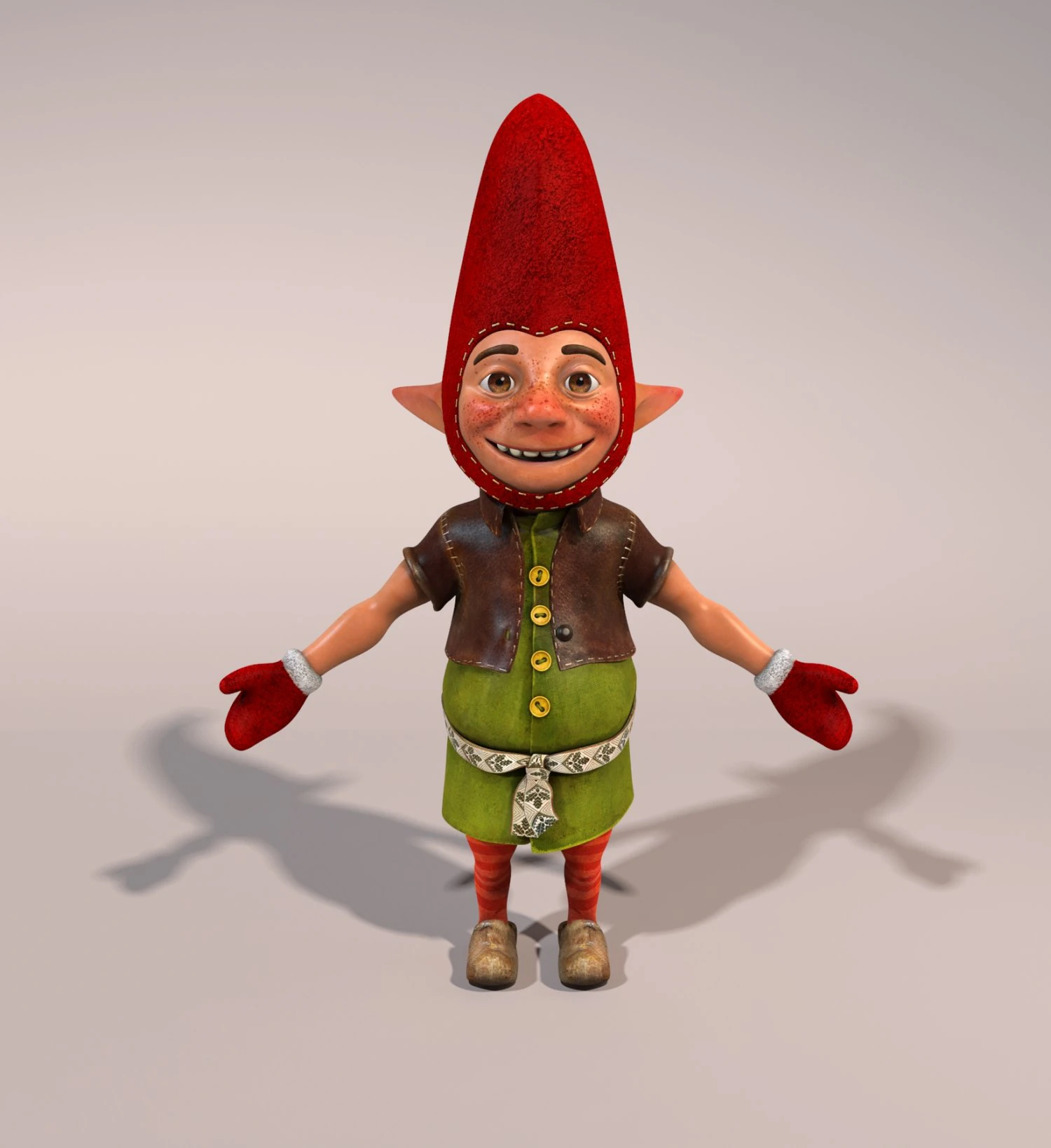 christmas elf 3D Model .c4d .max .obj .3ds .fbx .stl .blend 
