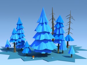 trees pack Modello 3D