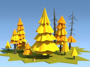 trees pack Modello 3D
