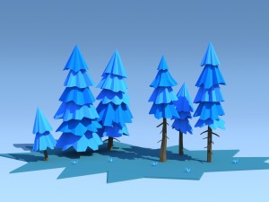 trees pack Modello 3D