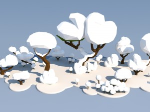 trees and bushes 3D Модель