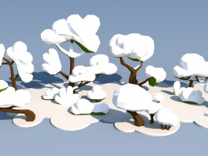 trees and bushes 3D Модель