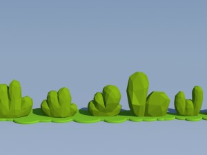 trees and bushes 3D Модель