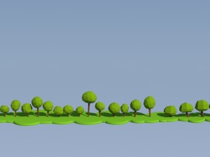 trees and bushes 3D Модель