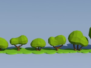 trees and bushes 3D Модель