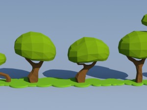 trees and bushes 3D Модель