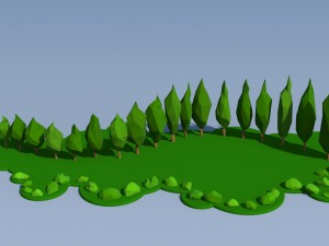 trees and bushes pack - 02 3D Model