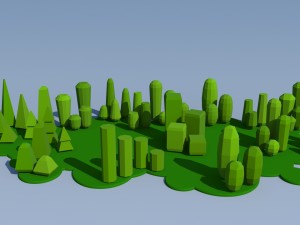 trees and bushes pack - 02 3D Model