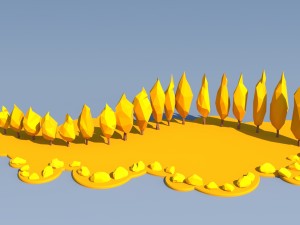 trees and bushes pack - 02 3D Model