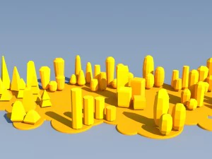 trees and bushes pack - 02 3D Model