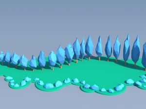 trees and bushes pack - 02 3D Model