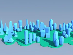 trees and bushes pack - 02 3D Model