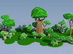 trees and bushes pack - 02 3D Model