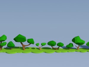 trees and bushes pack - 02 3D Model