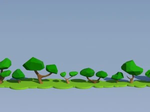 trees and bushes pack - 02 3D Model