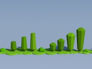 trees and bushes pack - 02 3D Model