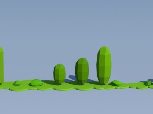 trees and bushes pack - 02 3D Model