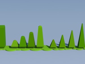 trees and bushes pack - 02 3D Model
