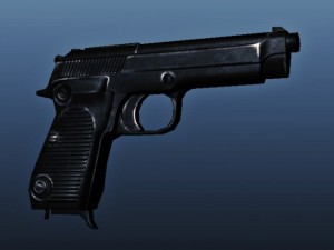 berretta lowrez model with normalmap 3D Model