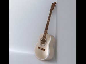 steel string guitar 3D Model